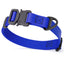 Dogline BioThane Dog Collar with Stab-Lock Quick Release Buckle W 3 4" x L 12-19" Blueberry Royal Dog Collars Dogline