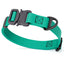 Dogline BioThane Dog Collar with Stab-Lock Quick Release Buckle W 3 4" x L 12-19" Teal Dog Collars Dogline