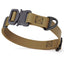 Dogline BioThane Dog Collar with Stab-Lock Quick Release Buckle W 3 4" x L 12-19" Coyote Brown Dog Collars Dogline