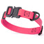 Dogline BioThane Dog Collar with Stab-Lock Quick Release Buckle W 3 4" x L 12-19" Passionfruit Pink Dog Collars Dogline