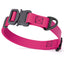 Dogline BioThane Dog Collar with Stab-Lock Quick Release Buckle W 3 4" x L 12-19" Magenta Pink Dog Collars Dogline