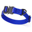 Dogline BioThane Dog Collar with Stab-Lock Quick Release Buckle W 1" x L 15-25" Blueberry Royal Dog Collars Dogline