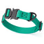 Dogline BioThane Dog Collar with Stab-Lock Quick Release Buckle W 1" x L 15-25" Teal Dog Collars Dogline