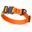 Dogline BioThane Dog Collar with Stab-Lock Quick Release Buckle W 1" x L 15-25" Hunter Orange Dog Collars Dogline