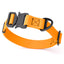 Dogline BioThane Dog Collar with Stab-Lock Quick Release Buckle W 1" x L 15-25" Tangerine Orange Dog Collars Dogline