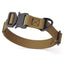 Dogline BioThane Dog Collar with Stab-Lock Quick Release Buckle W 1" x L 15-25" Coyote Brown Dog Collars Dogline