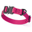 Dogline BioThane Dog Collar with Stab-Lock Quick Release Buckle W 1" x L 15-25" Magenta Pink Dog Collars Dogline