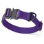 Dogline BioThane Dog Collar with Stab-Lock Quick Release Buckle W 1" x L 15-25" Violet Purple Dog Collars Dogline
