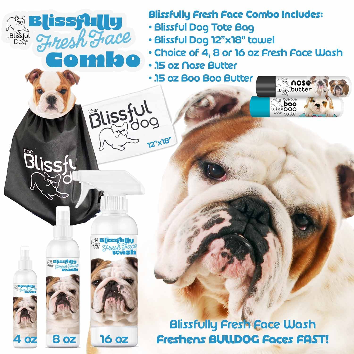 Bulldog Blissfully Fresh™ Face Wash 16 oz Combo Kit FACE WASH The Blissful Dog