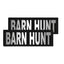 Removable Reflective Patches (Set of 2) "BARN HUNT" Dog Harnesses Dogline