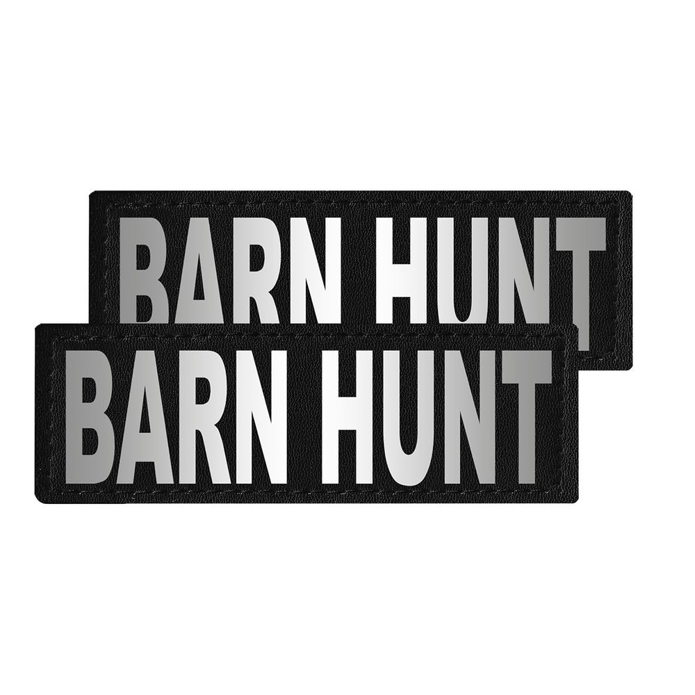 Removable Reflective Patches (Set of 2) "BARN HUNT" Dog Harnesses Dogline