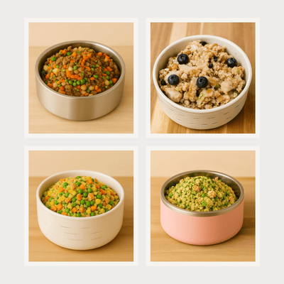 Small Breed - Variety Pack, case includes 30, 4oz meals Dog Food Din Din 4 Dogs