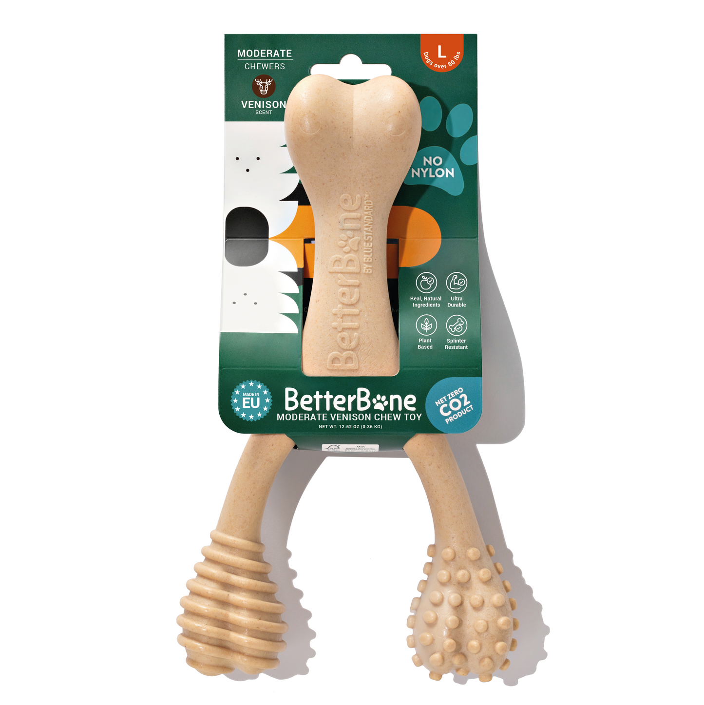 BetterBone Large Chew Toy Large Moderate Venison Dog Toys BetterBone All Natural Eco-Friendly Dog Chews & Bones