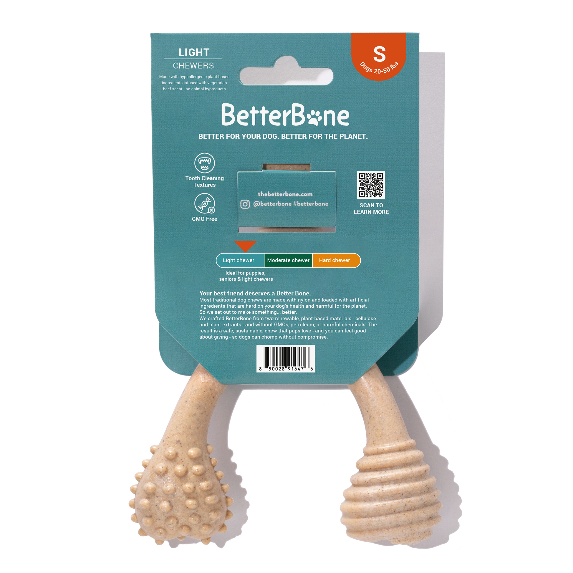 BetterBone Small Chew Toy Dog Toys BetterBone All Natural Eco-Friendly Dog Chews & Bones