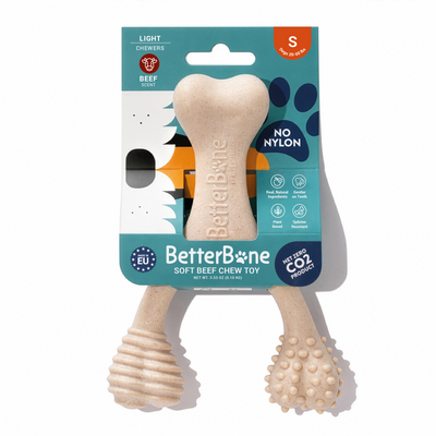 BetterBone Small Chew Toy Small Light Beef Dog Toys BetterBone All Natural Eco-Friendly Dog Chews & Bones