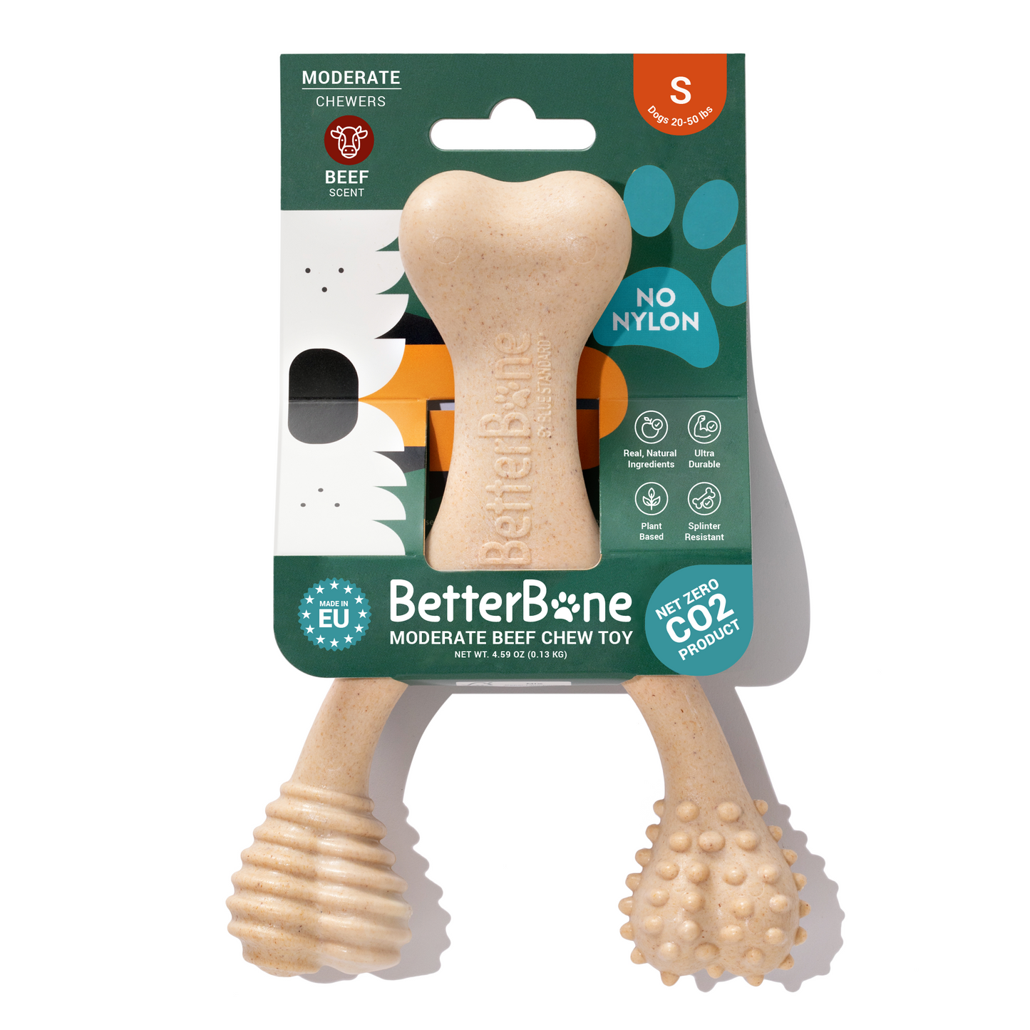 BetterBone Small Chew Toy Small Moderate Beef Dog Toys BetterBone All Natural Eco-Friendly Dog Chews & Bones