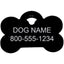 Personalized Engraved ID Tag Black Dogline