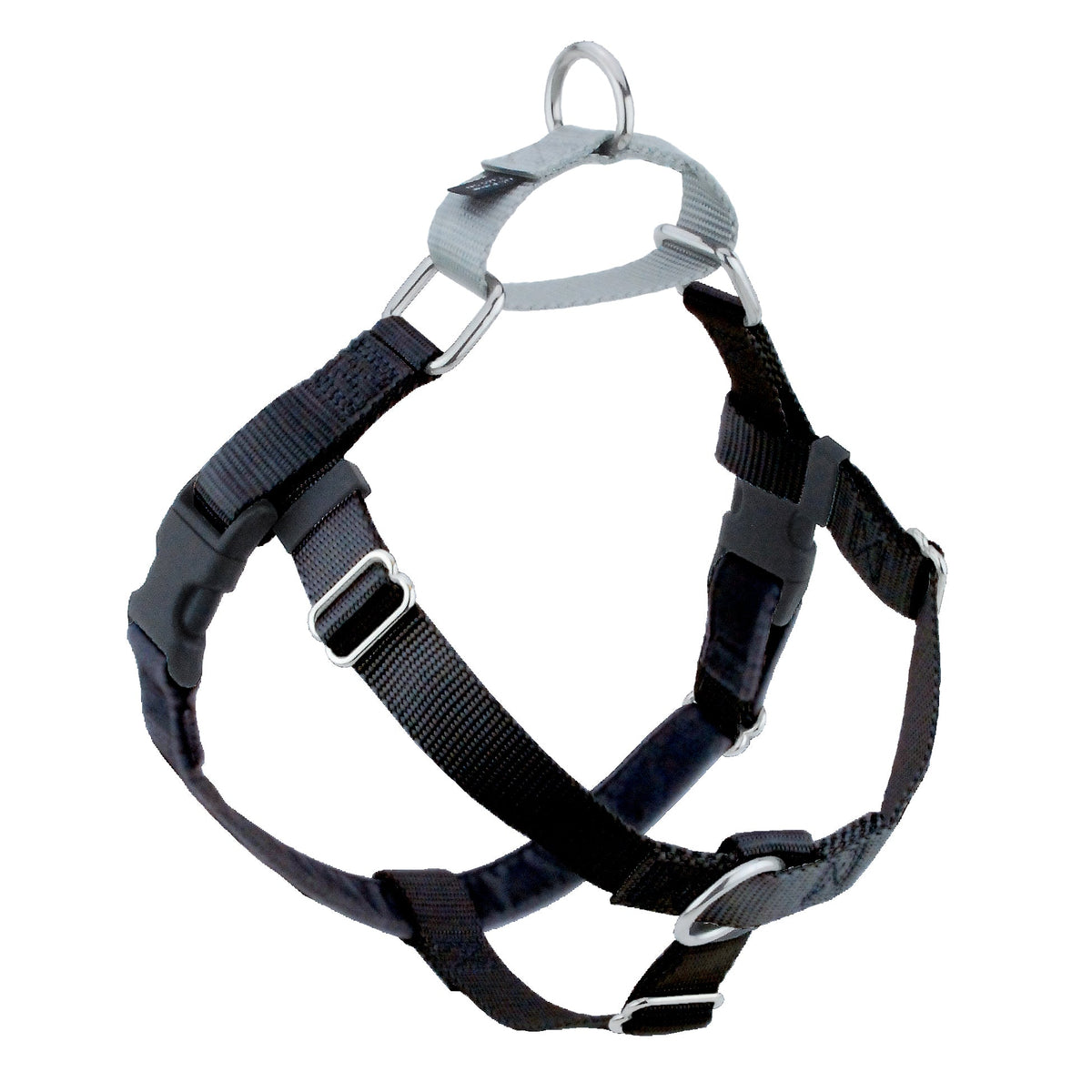 Black Freedom No-Pull Dog Harness Freedom Harness 2 Hounds Design