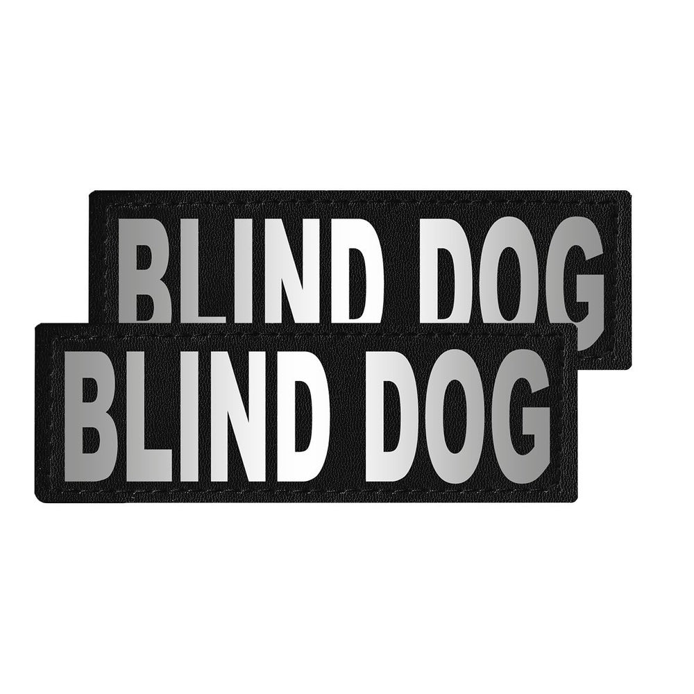 Removable Reflective Patches (Set of 2) "BLIND DOG" Dog Harnesses Dogline