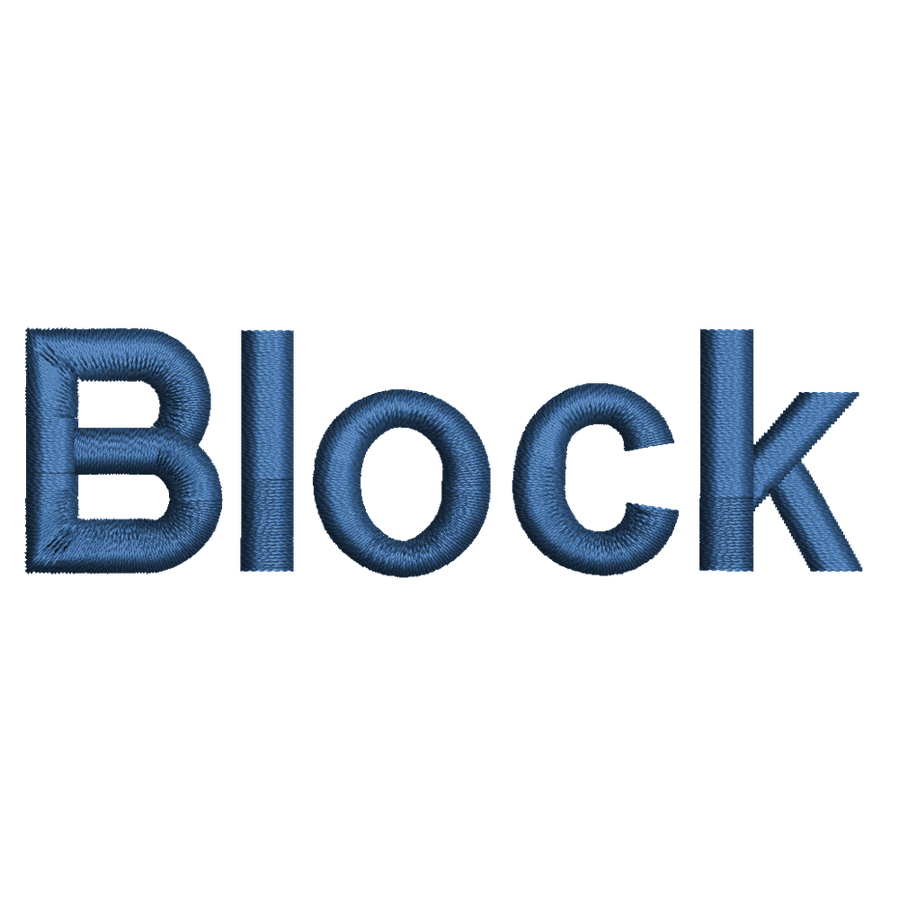 Embroidery Personalization Service Dark Blue Block Service Dogline