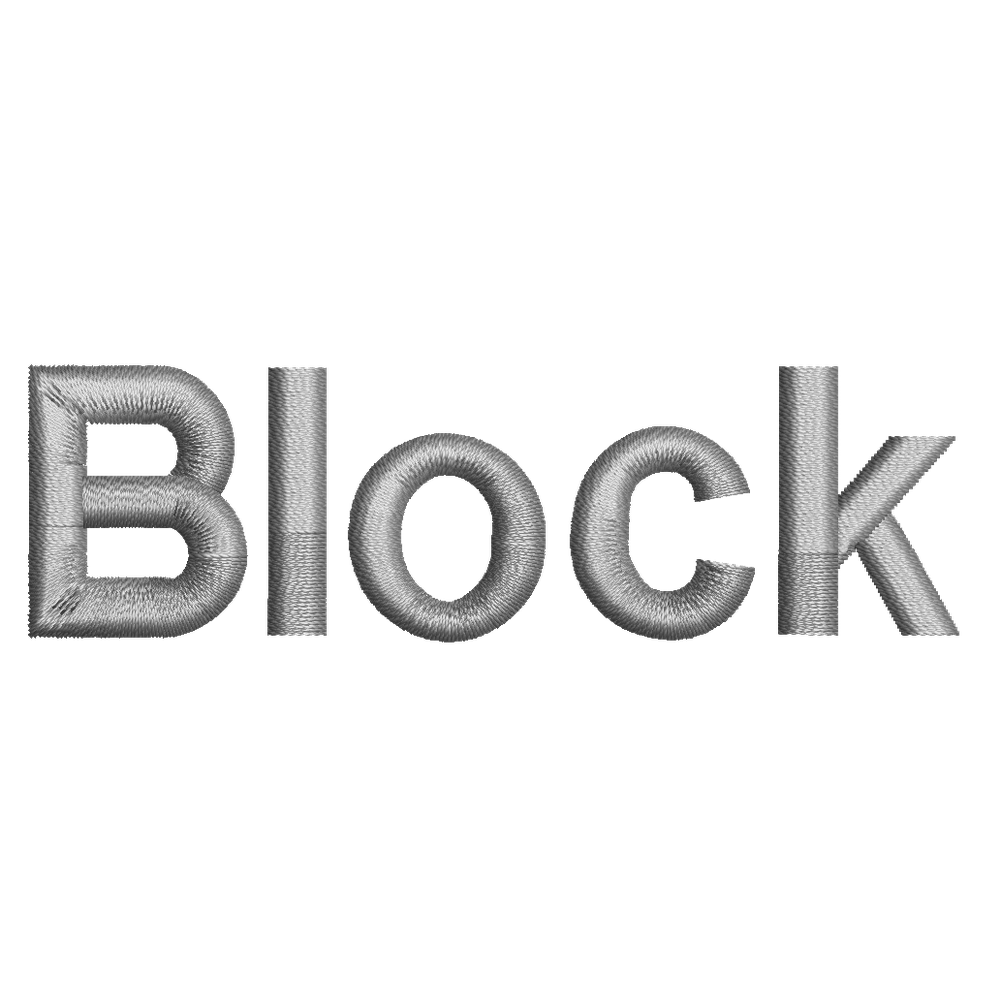 Embroidery Personalization Service Gray Block Service Dogline