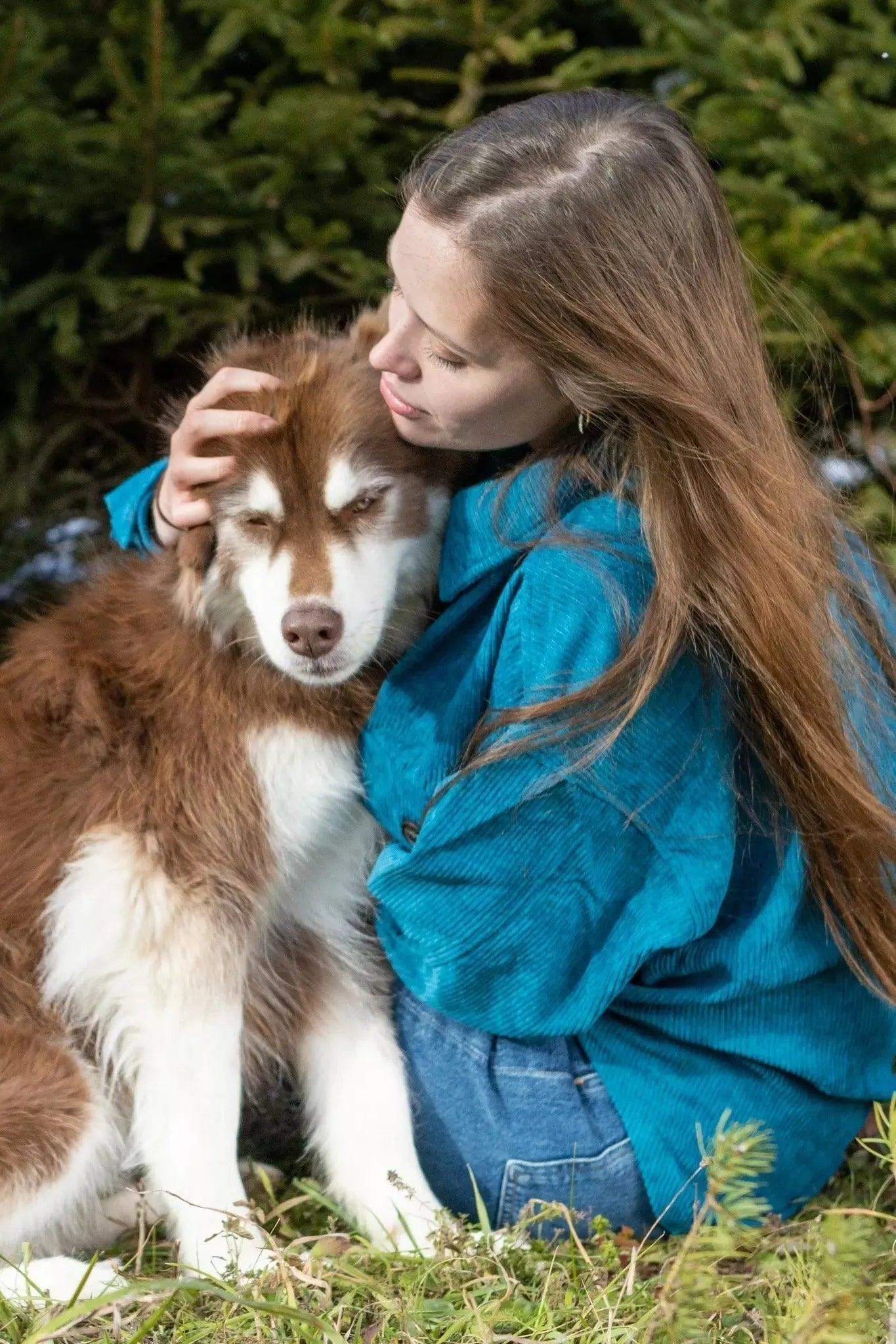 Blue Spruce Plaid Dog Bandana bandana Aria the Fox