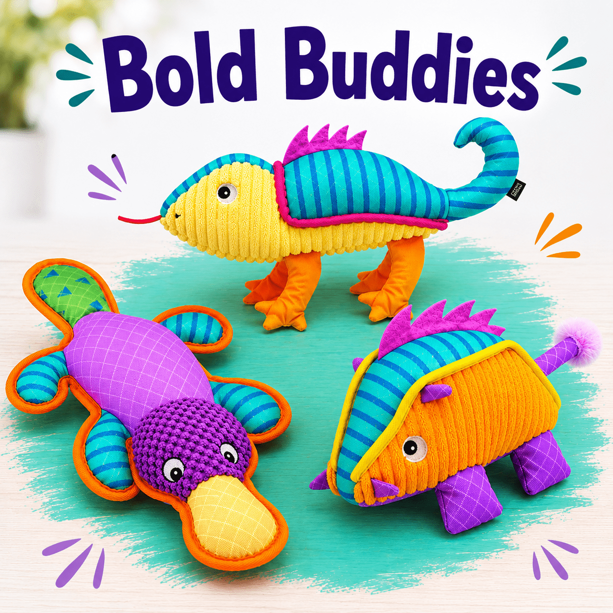 Bold Buddies Dog Toy Collection Dog Toys Dogline
