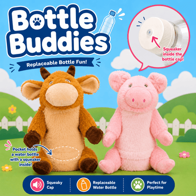 Bottle Buddy Dog Toys - 10" Dog Toys Dogline