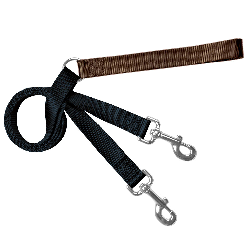 Training Leash (Multiple Color Options) Brown Black 2 Hounds Design