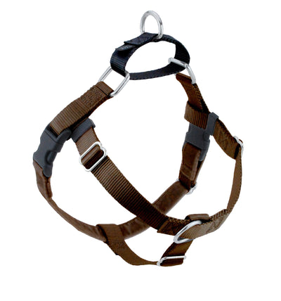 Brown Freedom No-Pull Dog Harness Freedom Harness 2 Hounds Design