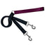 Training Leash (Multiple Color Options) Burgundy Black 2 Hounds Design