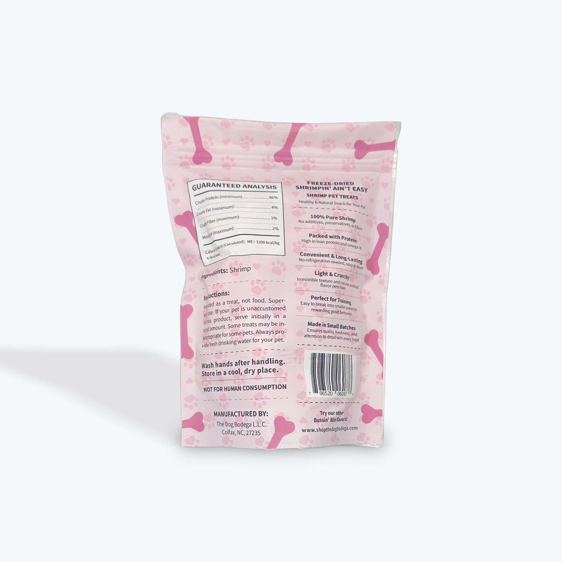 Single Ingredient, High Value Freeze-Dried Training Treats for Dogs & Cats - Shrimp The Dog Bodega