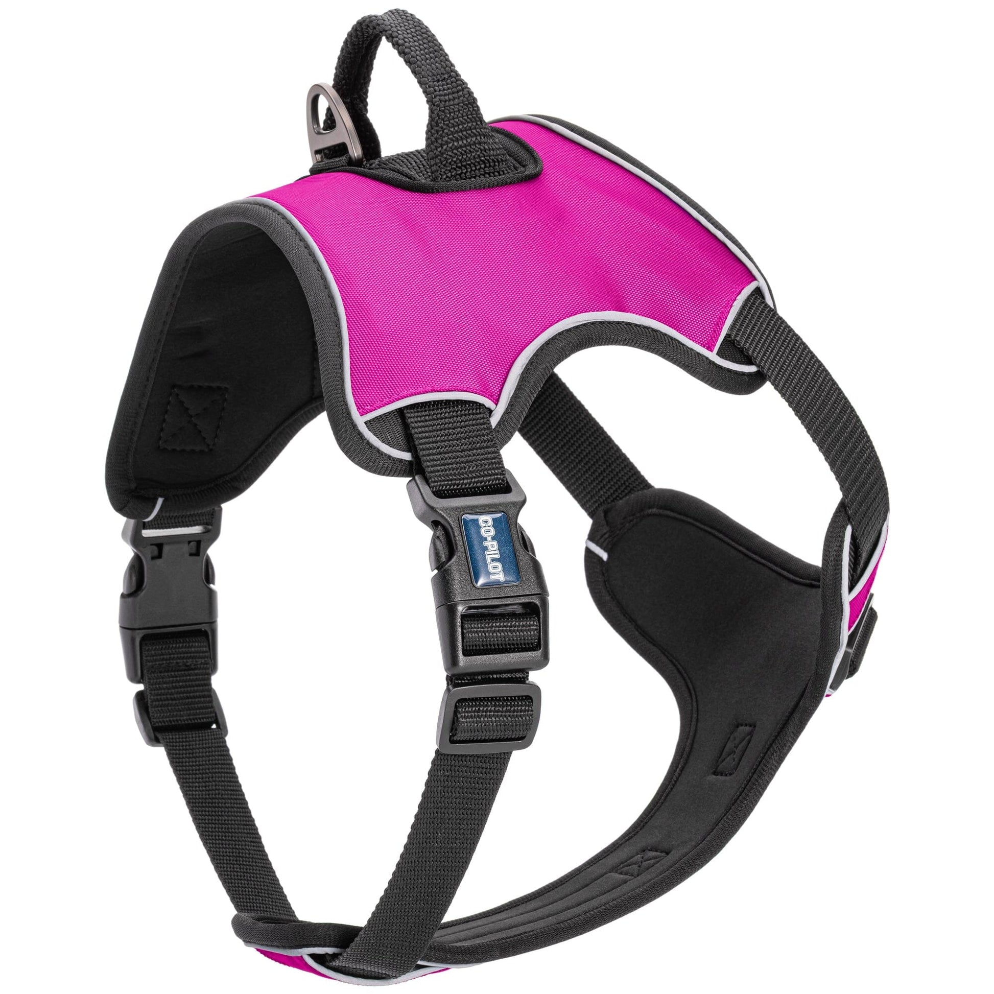Co-Pilot Adjustable No Pull Dog Harness with Handle Pink Dog Harnesses Dogline