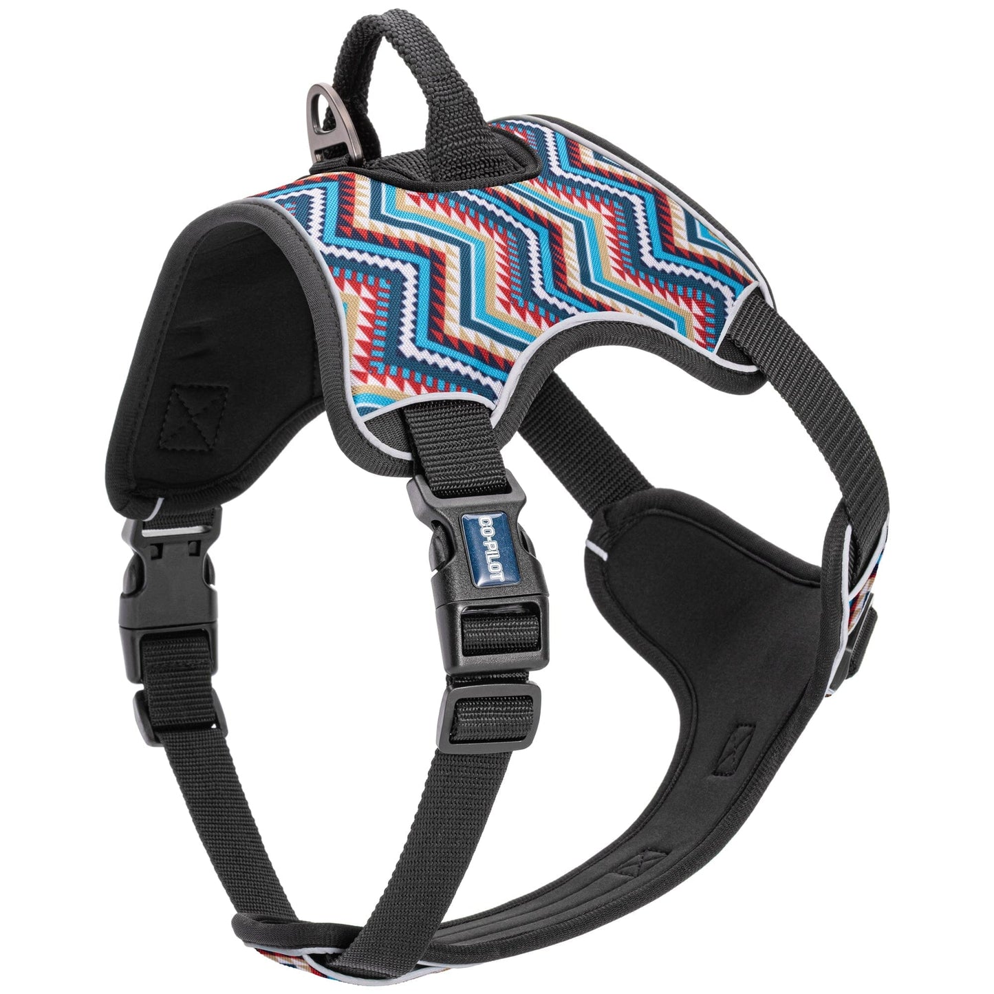Co-Pilot Adjustable No Pull Dog Harness with Handle Aztec Dog Harnesses Dogline