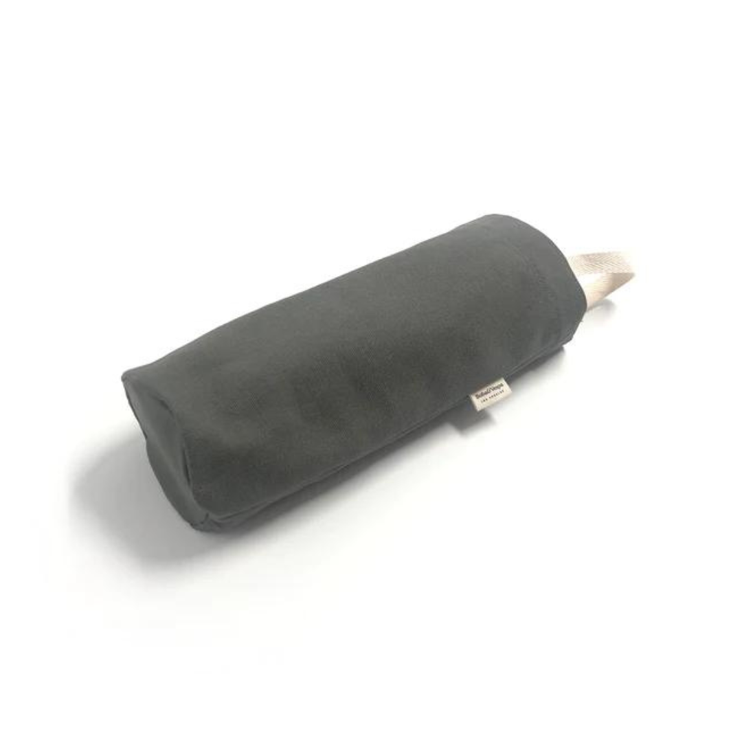 Boba & Vespa Cat Litter Bag Holder in Natural Cotton Canvas Moss Grey The Kind Pet