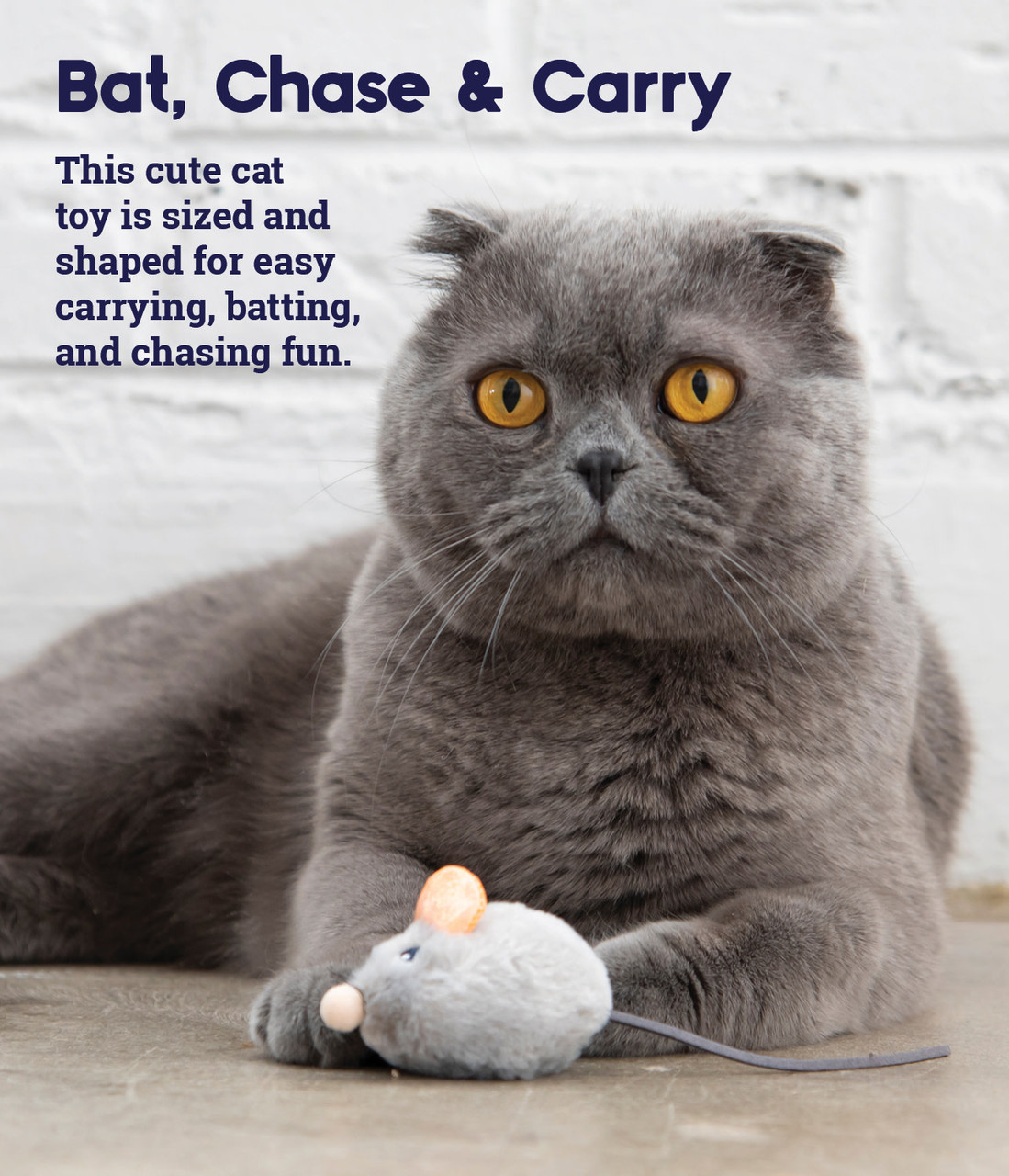 Catstages Squeak Squeak Mouse Grey Cat Toys Cat Stages