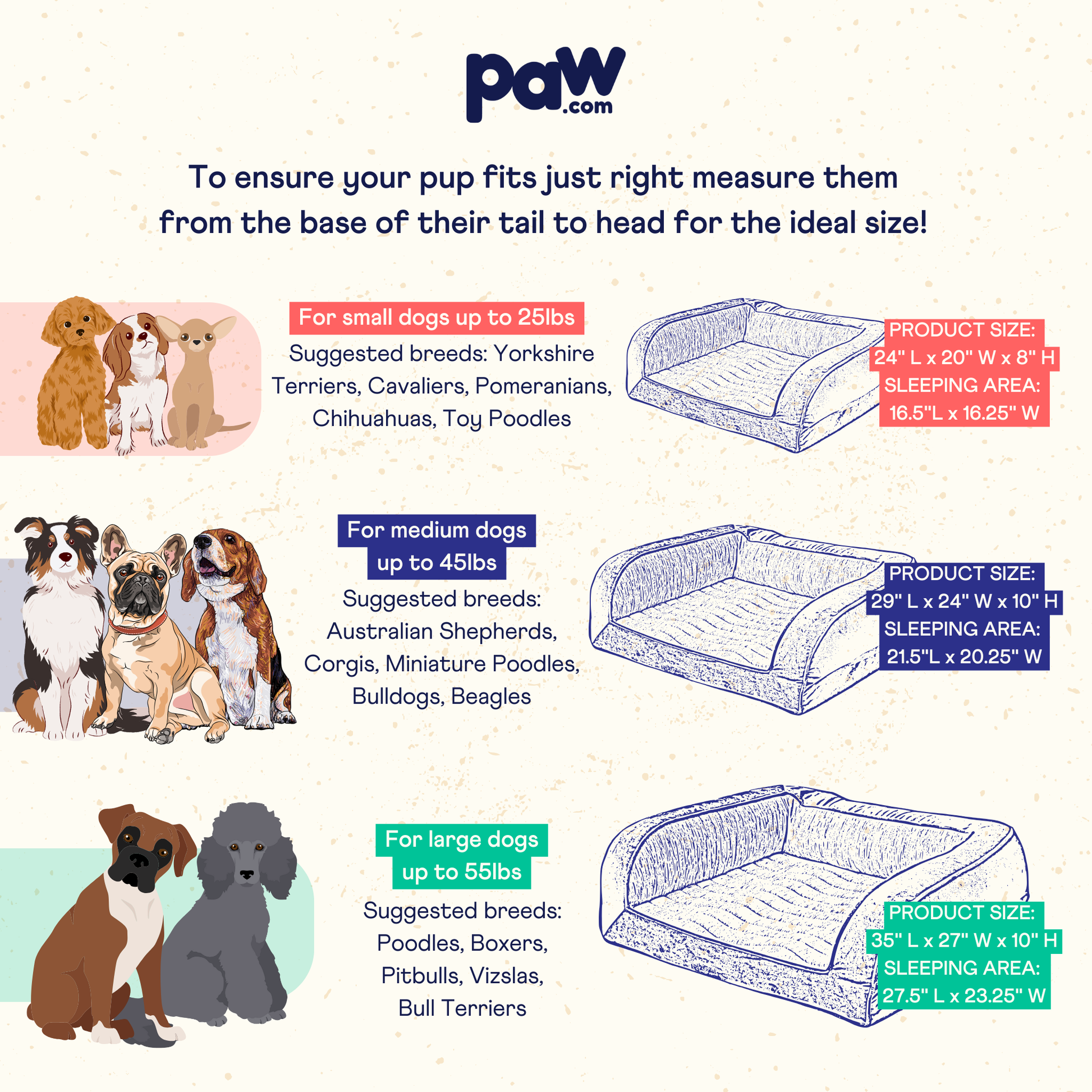PupChill™ Cooling Bolster Dog Bed Paw