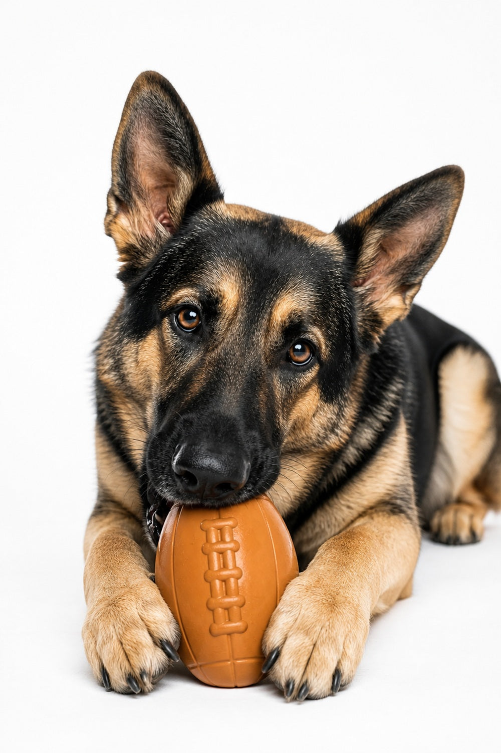 Football Dog Chew Toy & Treat Dispenser - USA Made | SodaPup Rubber Dog Toys SodaPup/True Dogs, LLC