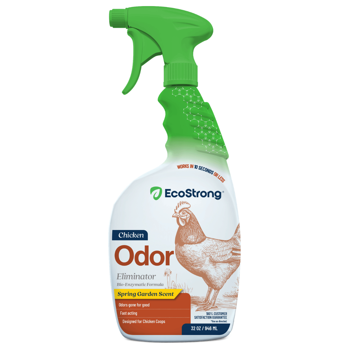 Chicken Coop Odor Eliminator 32 oz Sprayer Bottle Pet & Animal > Chicken Coop Odor EcoStrong