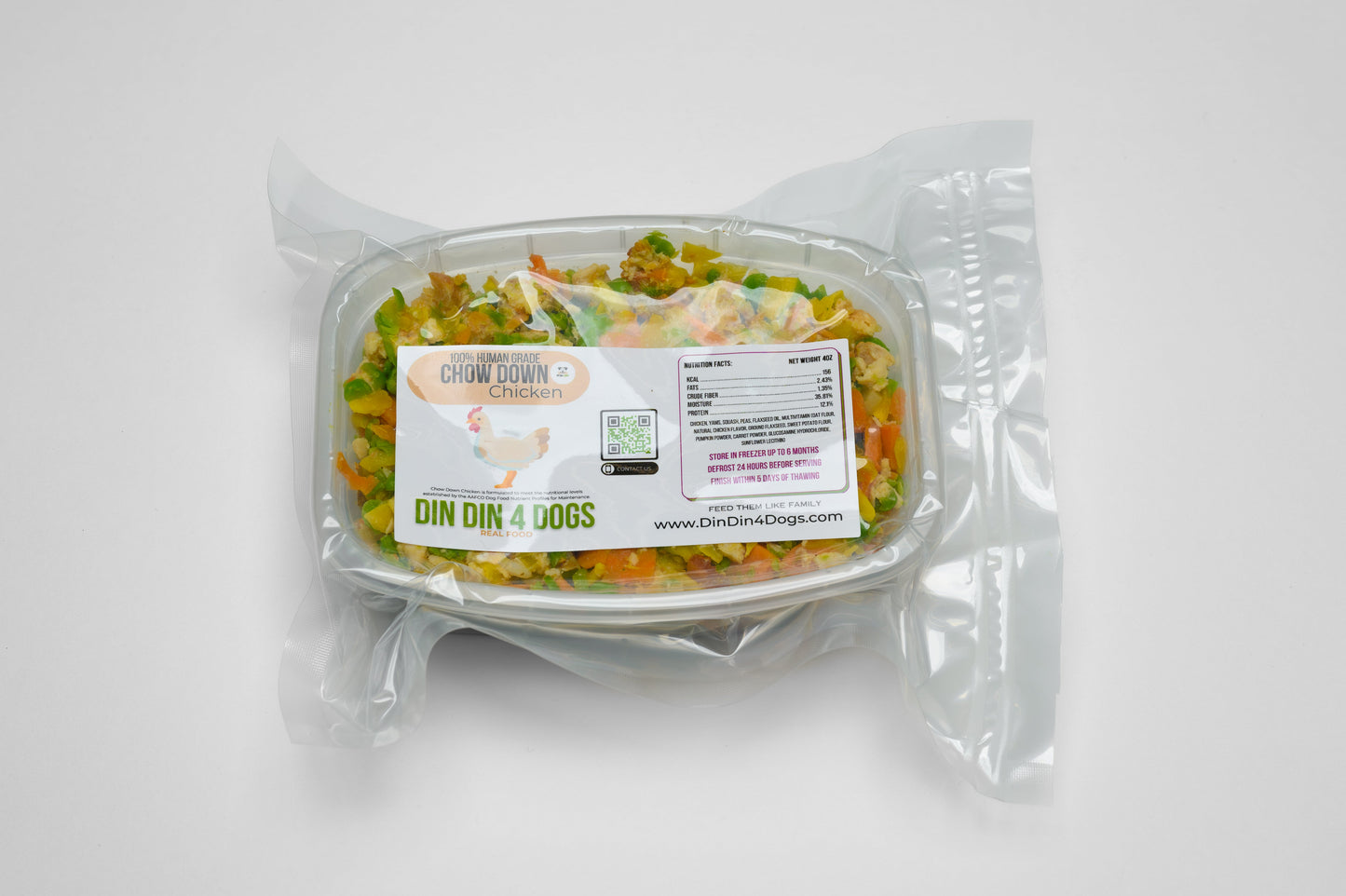 Small Breed - Variety Pack, case includes 30, 4oz meals Dog Food Din Din 4 Dogs
