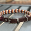 Coiled Charm Hand Braided Dog Collar in Mustard, Burgundy, & Cream Handmade Braided Collars Pawsh Pup Co.