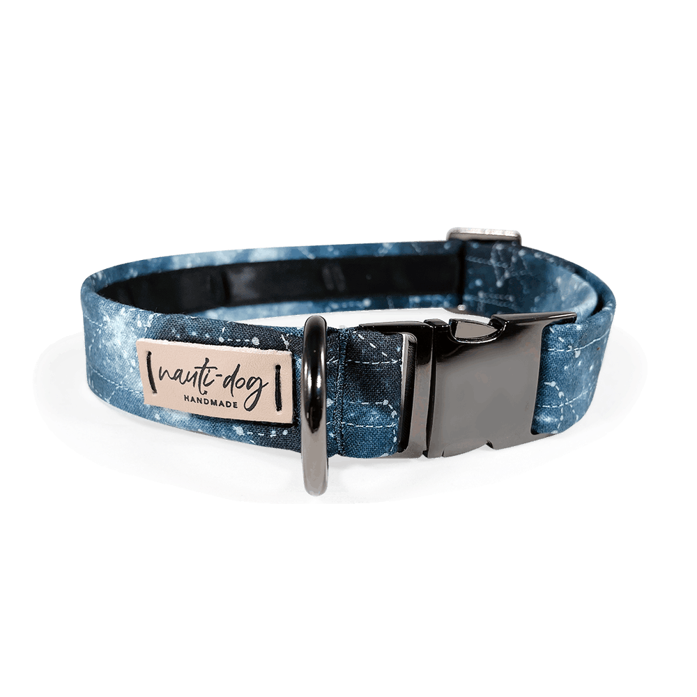Constellation Astrological Star Chart Buckle & Martingale Dog Collar Dog Collars Nauti-dog Handmade