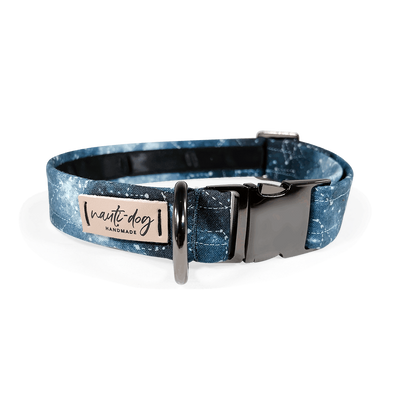 Constellation Astrological Star Chart Buckle & Martingale Dog Collar Dog Collars Nauti-dog Handmade