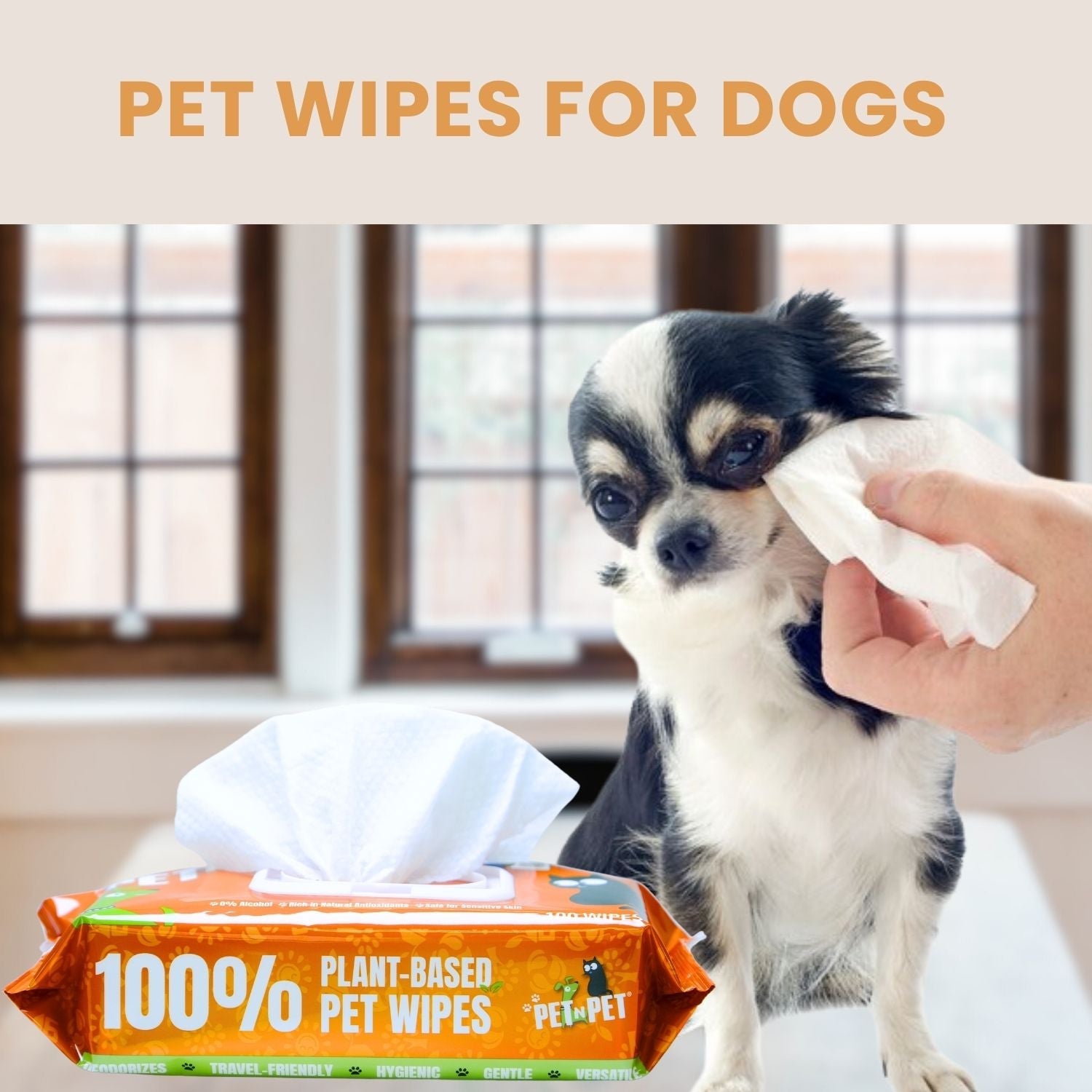 Dog Wipes Cleaning & Deodorizing 400 Count Pet Wipes Pet N Pet ®