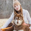 Crimson Glow Waterproof Dog Leash Leash Aria the Fox