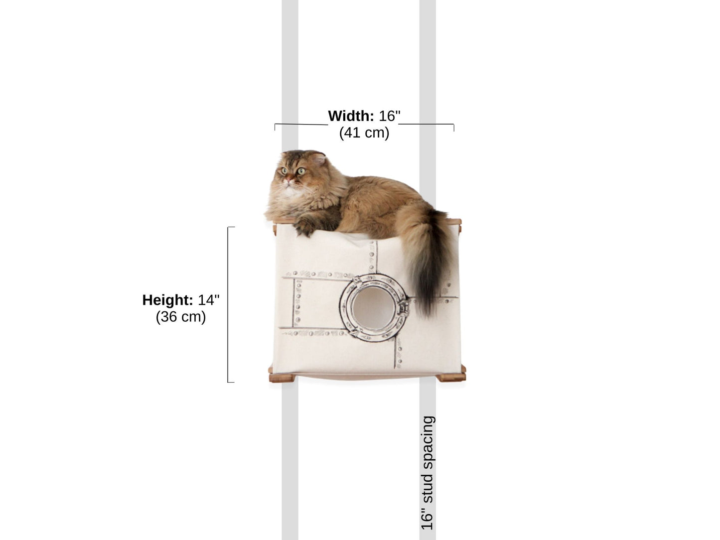Enclosed Cat Bed - Cat Wall Cubby Catastrophic Creations