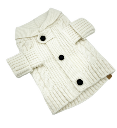 Brooklyn Cashmere Cardigan—NYC Designer Original Dog Sweaters BESPOKE PAWS