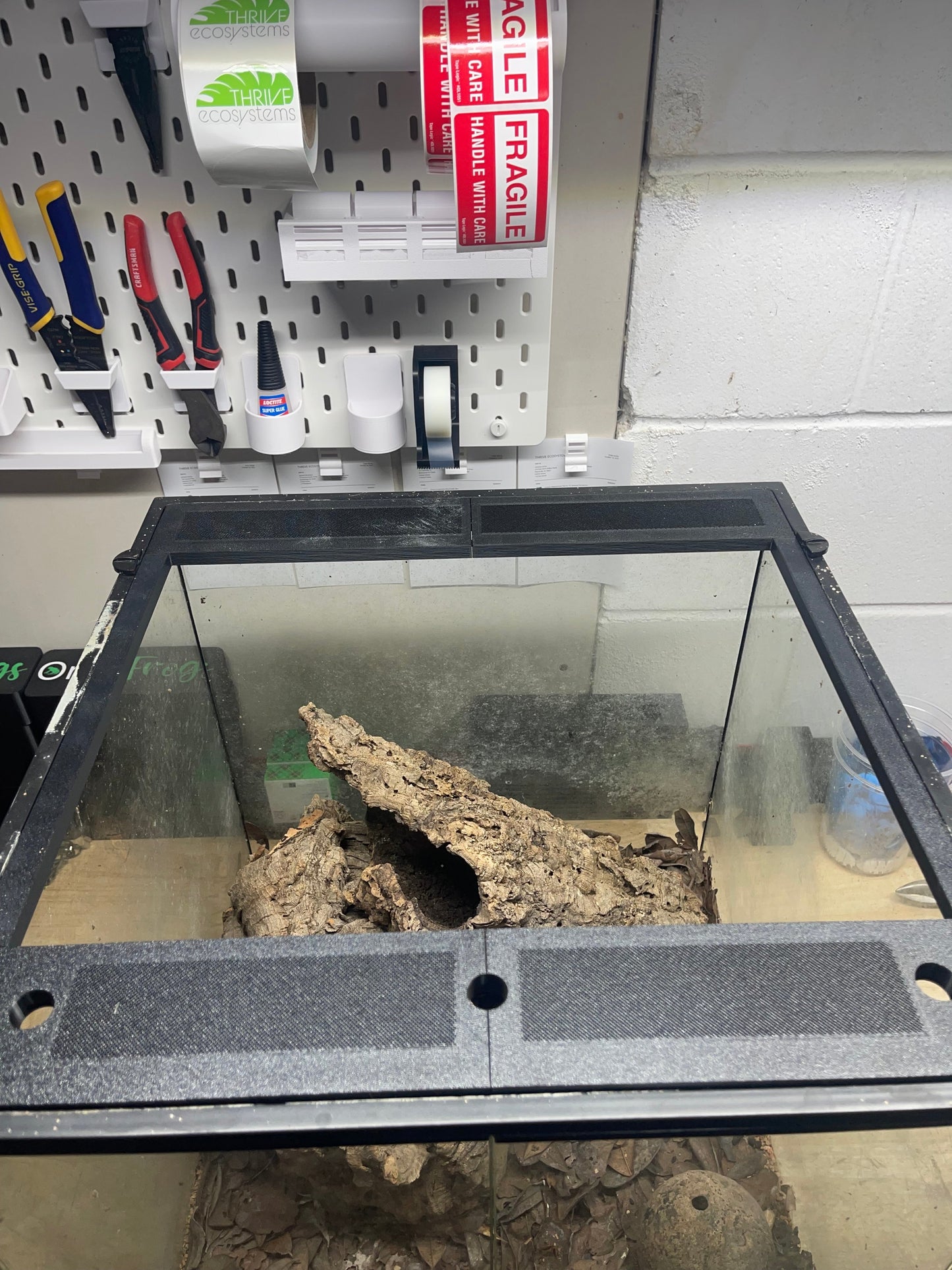 Custom Replacement Top for 18" Exo Terra Terrariums – Humidity Retaining with Fly-Proof Ventilation 18" Full Frame Yes Thrive Ecosystems
