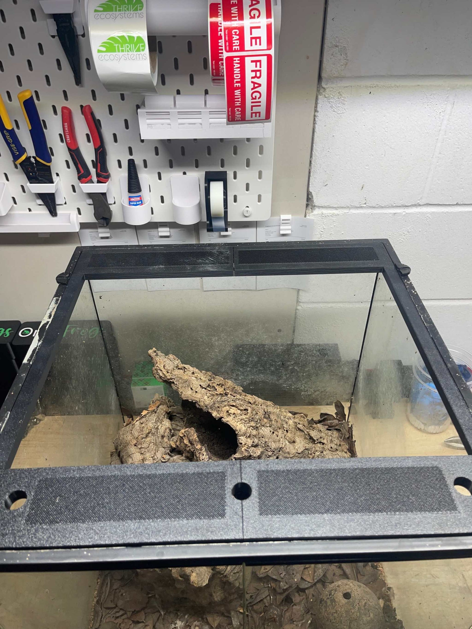 Custom Replacement Top for 18" Exo Terra Terrariums – Humidity Retaining with Fly-Proof Ventilation 18" Full Frame Yes Thrive Ecosystems
