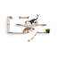 The Bunker - Multi Level Cat Tree with Perch Natural Bamboo Natural Canvas Planter Cat Condo Catastrophic Creations